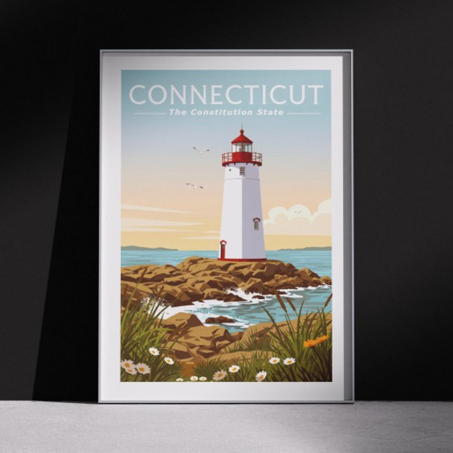 Vintage Connecticut Poster (Creator Uploaded)
