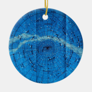Vintage Constellation Ceramic Tree Decoration