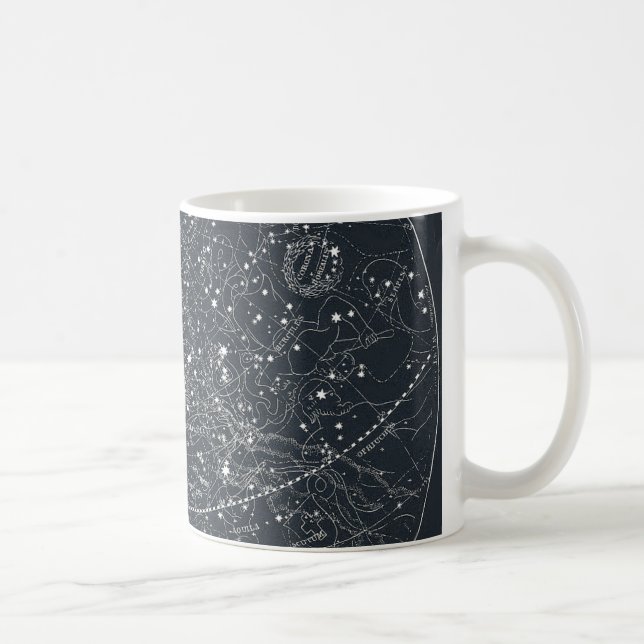Vintage Constellation Map Coffee Mug (Right)