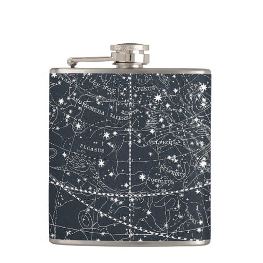 Image of Vintage Constellation Map Hip Flask