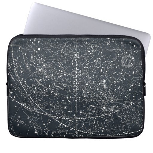 Image of Vintage Constellation Map Laptop Sleeve