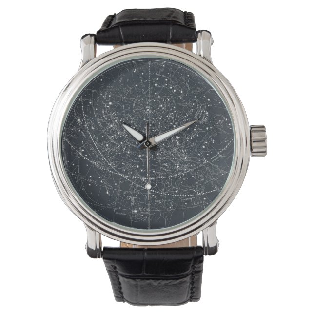 Vintage Constellation Map Watch (Front)