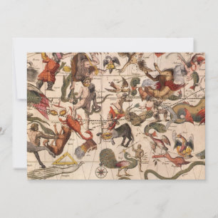 Vintage Constellation Star Map by Backer and Broen