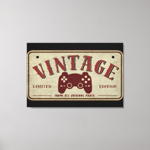 Vintage Controller Limited Edition Original Parts Canvas Print