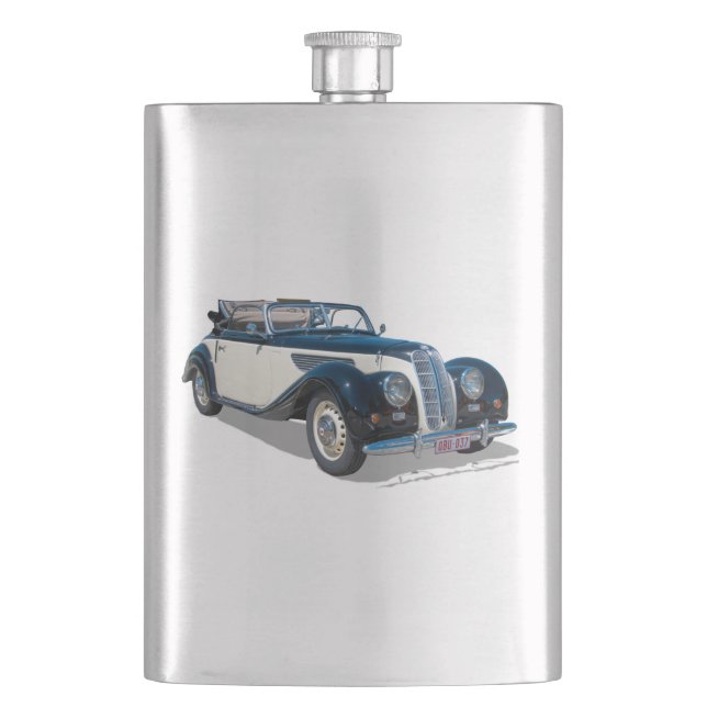 Vintage Convertible Automobile Trans Hip Flask (Front)