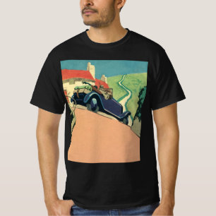 Vintage Convertible Car Road Trip in the Country T-Shirt