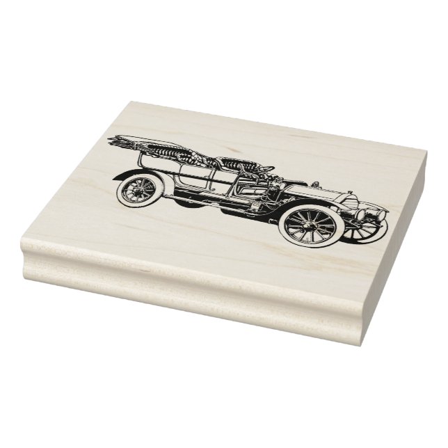 Vintage Convertible Car Rubber Art Stamp (Stamp)