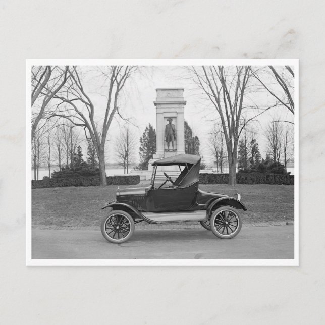 Vintage Convertible Roadster Postcard (Front)