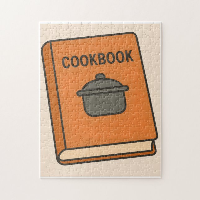 Vintage Cookbook | Cosy Kitchen Jigsaw  Puzzle (Vertical)