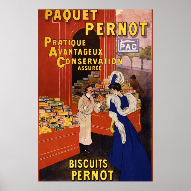 Vintage Cookie Advertisement Poster (Front)