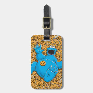 Vintage Cookie Monster and Cookies Luggage Tag