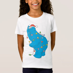 Vintage Cookie Monster Christmas Lights T-Shirt
