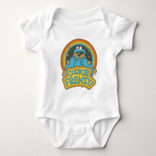 Vintage Cookie Monster Cookie Frenzy Baby Bodysuit