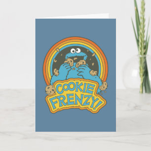 Vintage Cookie Monster Cookie Frenzy Card