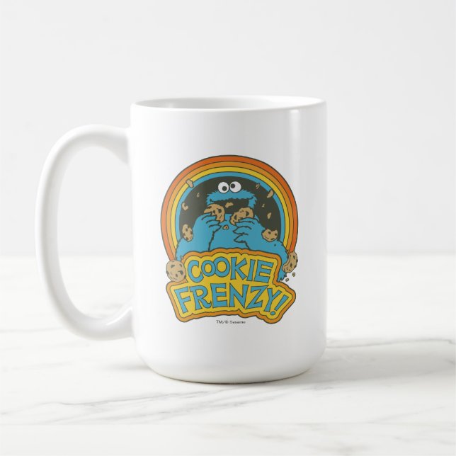 Vintage Cookie Monster | Cookie Frenzy Coffee Mug (Left)