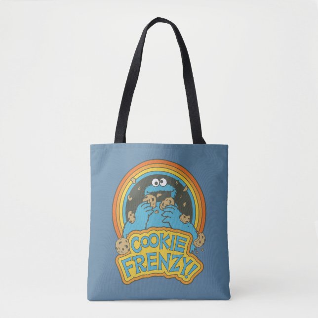 Vintage Cookie Monster | Cookie Frenzy Tote Bag (Front)
