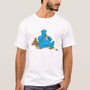 Vintage Cookie Monster Eating Cookies T-Shirt
