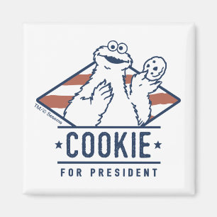 Vintage Cookie Monster for President Magnet