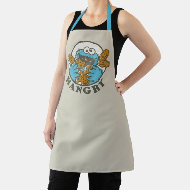 Vintage Cookie Monster | Hangry Apron (Insitu)