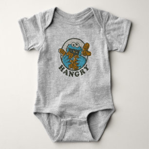 Vintage Cookie Monster   Hangry Baby Bodysuit