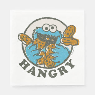 Vintage Cookie Monster Hangry Napkin