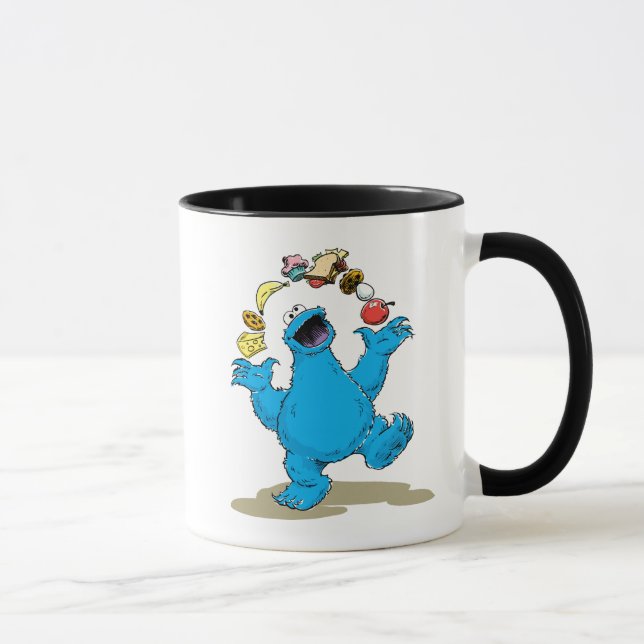 Vintage Cookie Monster Juggling Mug (Right)