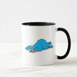 Vintage Cookie Monster Plate of Cookies Mug