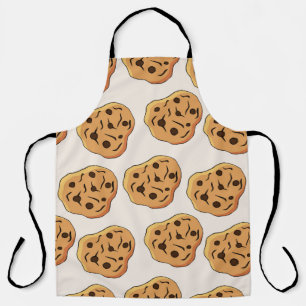 Vintage cookies seamless pattern. hand drawn illus apron