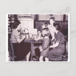 Vintage Cooking Utensil Demonstration 1941 Postcard