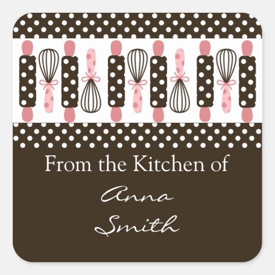 Vintage Cooking Utensils Kitchen Label Zazzle.co.uk