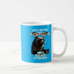 Vintage Cool Animal Dads Funny Fathers Day Bear Coffee Mug