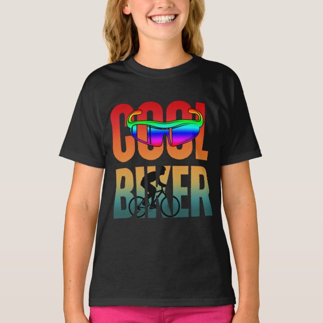 Vintage Cool Biker T-Shirt (Front)