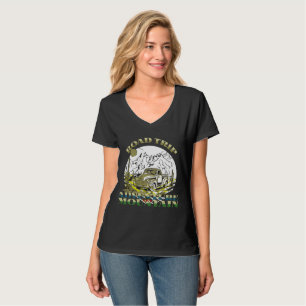 vintage cool campfire mountain road trip T-Shirt