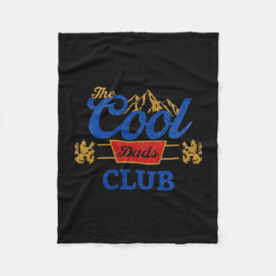 Vintage cool dads club funny dad father's day fleece blanket