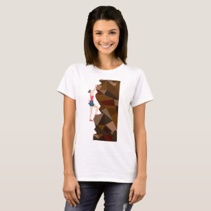 Vintage Cool Girl Rock Climbing T-Shirt