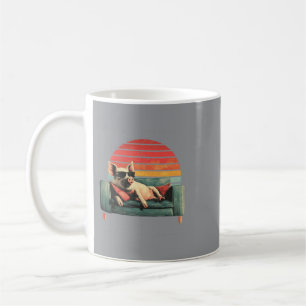 Vintage Cool Pig Funny Fathers Day Animal Lover Coffee Mug