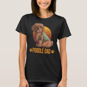 Vintage Cool Toy Poodle Dad Dog Fathers Day T-Shirt