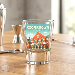 Vintage Cooperstown New York Shot Glass