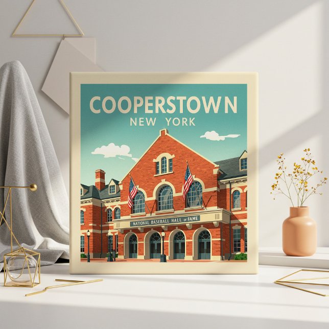 Vintage Cooperstown New York Tile (Creator Uploaded)