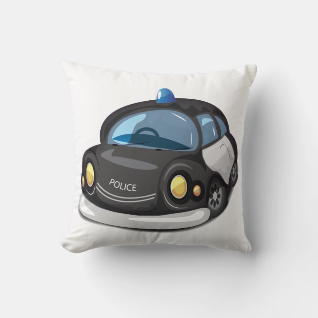 Vintage Cop Car Cushion (Front)
