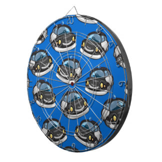 Vintage Cop Car Dartboard