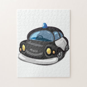 Vintage Cop Car Jigsaw Puzzle