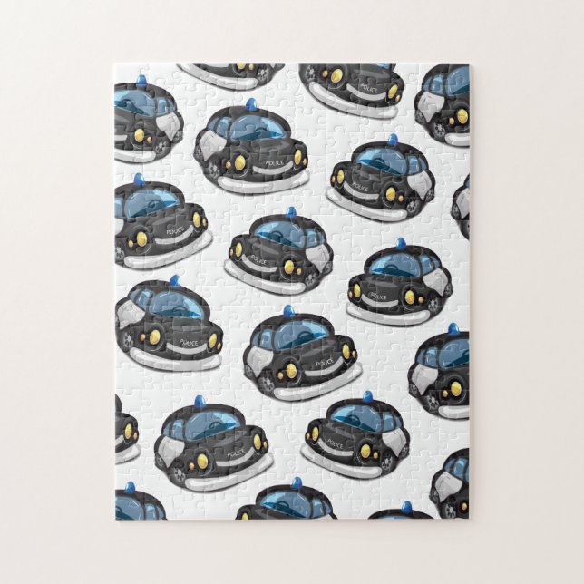 vintage Cop Car Jigsaw Puzzle (Vertical)