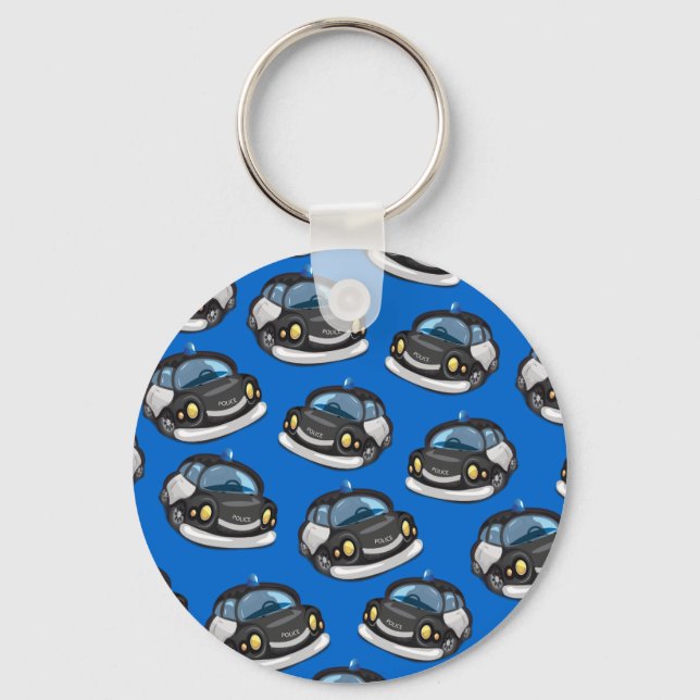 Vintage Cop Car Key Ring (Front)
