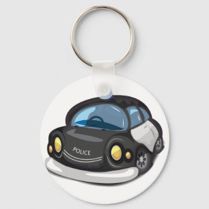 vintage Cop Car Key Ring