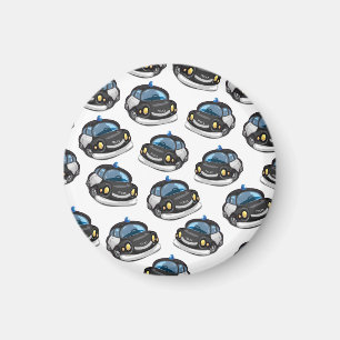 vintage Cop Car Magnet