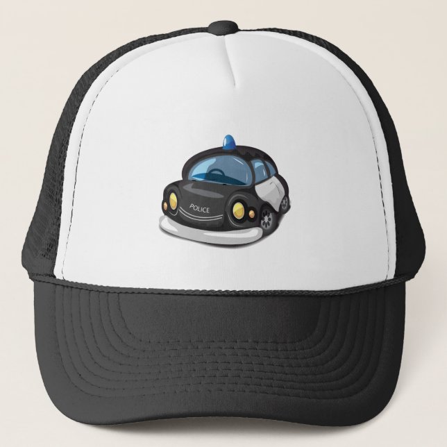 vintage cop car trucker hat (Front)