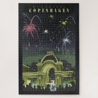 Vintage Copenhagen Illustration Travel Poster