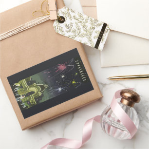 Vintage Copenhagen Illustration Travel Poster Rectangular Sticker