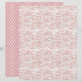 Vintage Coquette Floral Lace Scrapbook Paper